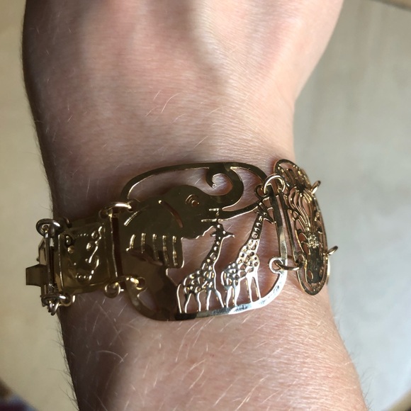 Wild Animal Goldtone Bracelet - Picture 2 of 5